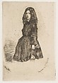Annie, James McNeill Whistler (American, Lowell, Massachusetts 1834–1903 London), Etching, printed in black ink on tan chine on off-white wove paper (chine collé); fourth state of seven (Glasgow)