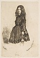 Annie, James McNeill Whistler American, Etching, printed in black ink on fibrous ivory laid paper; sixth state of seven (Glasgow)