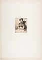 La Rétameuse, James McNeill Whistler (American, Lowell, Massachusetts 1834–1903 London), Etching, printed in black ink on gray chine on off-white wove paper (chine collé); second state of two (Glasgow)