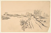 Eugène Delacroix | Sketchbook with views of Tours, France and its ...