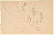 Sketchbook with views of Tours, France and its environs, Eugène Delacroix (French, Charenton-Saint-Maurice 1798–1863 Paris), Graphite and watercolor on wove paper