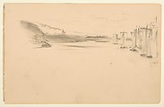 Sketchbook with views of Tours, France and its environs, Eugène Delacroix (French, Charenton-Saint-Maurice 1798–1863 Paris), Graphite and watercolor on wove paper