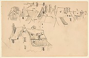 Sketchbook with views of Tours, France and its environs, Eugène Delacroix (French, Charenton-Saint-Maurice 1798–1863 Paris), Graphite and watercolor on wove paper