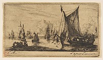 South Sea Fishers, Charles Meryon  French, Etching; first of two states