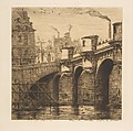 Pont-Neuf, Paris, from "Etchings of Paris", Charles Meryon  French, Etching and drypoint; seventh state of eleven