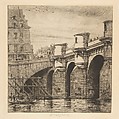 Pont-Neuf, Paris, Charles Meryon  French, Etching and drypoint; tenth state of eleven