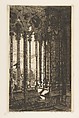 The Gallery, Nôtre-Dame Cathedral, Paris, from "Etchings of Paris", Charles Meryon French, Etching on laid paper; fourth state of six