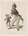 Monkey Dandy, from Monkey-ana, or Men in Miniature, Thomas Landseer  British, Etching on chine collé
