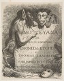 Title Page, from Monkey-ana, or Men in Miniature, Thomas Landseer  British, Etching on chine collé