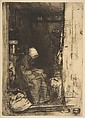 La Vielle aux Loques, James McNeill Whistler  American, Etching and drypoint, printed in black ink on cream Japan paper; fourth state of four (Glasgow)