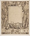 Design for a frame for the portrait of Armand Guéraud, Charles Meryon French, Etching and drypoint; fourth state of fourteen (Schneiderman)