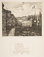 Bain-froid Chevrier (Chevrier's cold bath establishment, or The School Baths, Paris), Charles Meryon  French, Etching; fourth state of five
