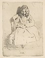 Annie Seated, James McNeill Whistler American, Etching and drypoint; third state of three (Glasgow); black ink on medium weight ivory laid Japan paper