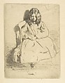 Annie Seated, James McNeill Whistler American, Etching and drypoint; third state of three (Glasgow); black ink on extremely fine laid Japan paper