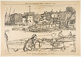 The Old Thames: "Black Lion Wharf," an Etching, Carl Hentschel  British, Wood engraving