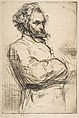 C. L. Drouet, Sculptor, James McNeill Whistler (American, Lowell, Massachusetts 1834–1903 London), Etching and drypoint; second state of two (Glasgow); printed in black ink on fine laid ivory Japan