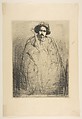 Becquet (J. Becquet, Sculptor), James McNeill Whistler (American, Lowell, Massachusetts 1834–1903 London), Etching and drypoint, printed in black ink on ivory tissue-weight Japan; sixth state of six (Glasgow)