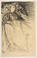 Weary, James McNeill Whistler (American, Lowell, Massachusetts 1834–1903 London), Drypoint, printed in black ink on tan Japan drum-mounted on ivory laid paper; fourth state of six (Glasgow);