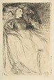 Weary, James McNeill Whistler (American, Lowell, Massachusetts 1834–1903 London), Drypoint, printed in black ink on tissue weight ivory Japan; fourth state of six (Glasgow)