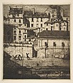 The Mortuary, Paris (La Morgue), Charles Meryon (French, 1821–1868), Etching and drypoint on laid paper; third state of seven