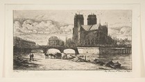 The Apse of Notre-Dame, Paris, Charles Meryon  French, Etching