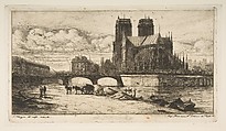 The Apse of Nôtre-Dame, Paris, Charles Meryon  French, Etching with engraving and drypoint on laid paper; fourth state of nine