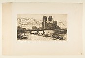 The Apse of Notre-Dame, Paris, Charles Meryon  French, Etching with engraving and drypoint on laid paper; fourth state of nine