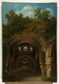 Ruins of a Roman Bath or Reservoir, Louis Gauffier (French, La Rochelle 1762–1801 Livourne), Oil on paper, laid down on canvas
