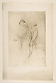 Tillie: a Model (Tillie Gilchrist), James McNeill Whistler (American, Lowell, Massachusetts 1834–1903 London), Drypoint, printed in black ink on ivory laid paper; third state of five (Glasgow)