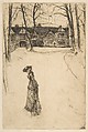 Speke Hall, No. 1, James McNeill Whistler (American, Lowell, Massachusetts 1834–1903 London), Etching and drypoint, printed in black ink on ivory laid paper removed from a book; tenth state of fourteen (Glasgow); (unrelated pen and brown ink manuscript verso)