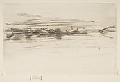 Steamboat Fleet, James McNeill Whistler  American, Drypoint; first state of two (Glasgow); printed in black ink on ivory laid paper