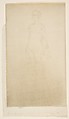 Nude Woman Standing, James McNeill Whistler  American, Drypoint; only state (Glasgow); printed in brown ink on ivory laid paper