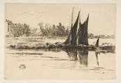 Hurlingham, James McNeill Whistler (American, Lowell, Massachusetts 1834–1903 London), Etching and drypoint, printed in black ink on ivory laid paper; fourth state of four (Glasgow)