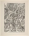 Adoration of the Magi, Anonymous, German, 15th century  German, Woodcut; Dershau restrike, 1922
