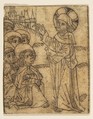 Christ Taking Leave of His Disciples, Anonymous, 15th century South German, probably Augsburg, Pen and brown ink