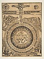 The Sacred Monogram with the Symbols of the Evangelists and the Crucifixion, Anonymous, German, 15th century German, Woodcut