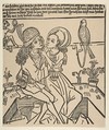 Lovers (Schr. 1976), Anonymous, German, 15th century  German, Woodcut, restrike