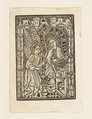 The Annunciation, Anonymous, German, 15th century  German, Metalcut