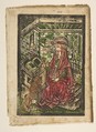 St. Jerome in his Study, Anonymous, German, 15th century  German, Metalcut, hand-colored
