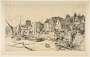 The "Adam and Eve," Old Chelsea, James McNeill Whistler (American, Lowell, Massachusetts 1834–1903 London), Etching; third state of three (Glasgow); printed in black ink on buff laid Japan