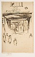 Drury Lane, James McNeill Whistler  American, Etching, printed in brownish-black ink on cream laid paper; only state (Glasgow)