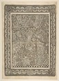 The Death, Assumption, and Crowning of the Virgin, The Master of the Mountainlike Clouds and The Master of the Church Fathers' Border German, Metalcut with star, fleur-de-lis, and dot punches, traces of hand-coloring