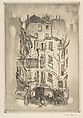 Cour Dragon, Paris, John Marin  American, Etching