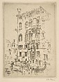 Sestiere di Dorso Duro, Venice, John Marin  American, Etching