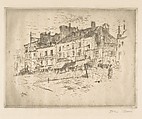 Old Houses near Pont Nationale, John Marin American, Etching