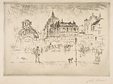 Bal Bullier, Paris, John Marin  American, Etching