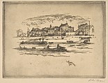 Near Quai D'Ivry, John Marin  American, Etching