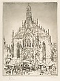 Frauen Kirche, Nuremberg, John Marin American, Etching