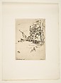 Fitzroy Square (Street Scene), Sir Frank Short (British, Stourbridge, West Midlands 1857–1945 Ditchling, East Sussex), Etching; third state of three (Glasgow); printed in brownish-black ink on medium weight laid paper