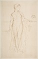Study, James McNeill Whistler (American, Lowell, Massachusetts 1834–1903 London), Lithograph with scraping, on a prepared half-tint ground; only state (Chicago); printed in brown ink on grayish wove paper